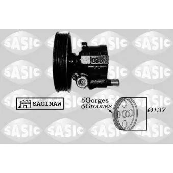 SASIC 7076013 - Pompe hydraulique, direction
