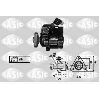 SASIC 7076020 - Pompe hydraulique, direction