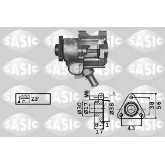 SASIC 7076022 - Pompe hydraulique, direction