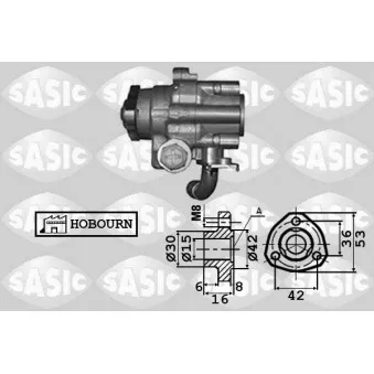 SASIC 7076035 - Pompe hydraulique, direction