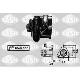 SASIC 7076045 - Pompe hydraulique, direction