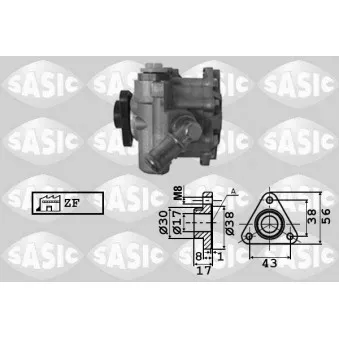 SASIC 7076049 - Pompe hydraulique, direction