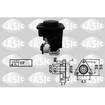 SASIC 7076050 - Pompe hydraulique, direction
