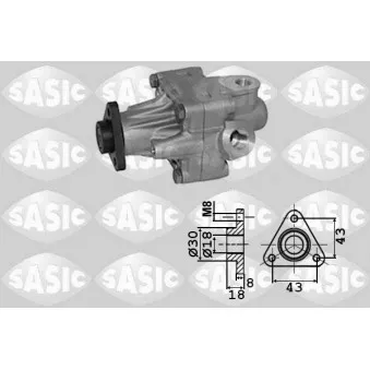 Pompe hydraulique, direction SASIC OEM 8D0145156A