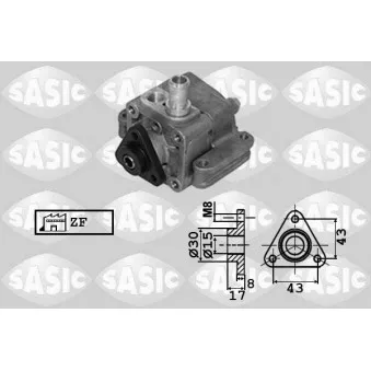 SASIC 7076065 - Pompe hydraulique, direction
