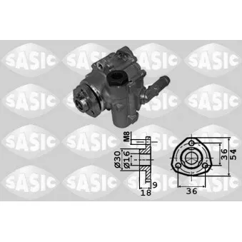 SASIC 7076071 - Pompe hydraulique, direction