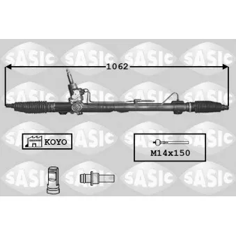 Crémaillière de direction SASIC OEM 4000LJ
