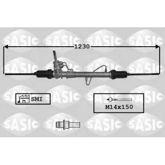 SASIC 7174023 - Crémaillière de direction