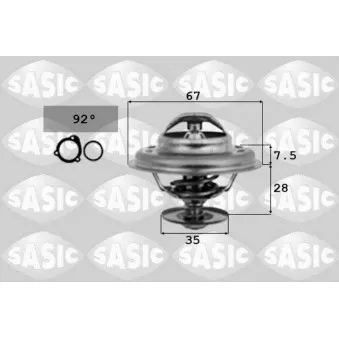 Thermostat d'eau SASIC OEM 11537511083