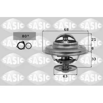 Thermostat d'eau SASIC OEM GTS287