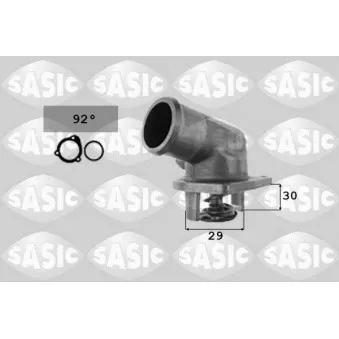 Thermostat d'eau SASIC 9000113 pour OPEL ASTRA 1.6 i 16V - 100cv