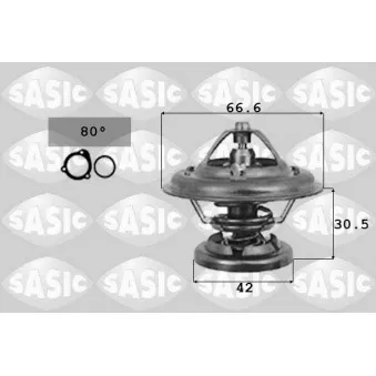 Thermostat d'eau SASIC 9000257 pour MERCEDES-BENZ CLASSE E E 290 TD - 129cv