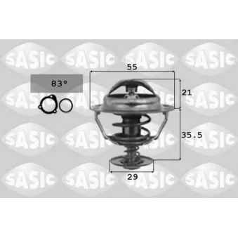 Thermostat d'eau SASIC OEM 4446.83D