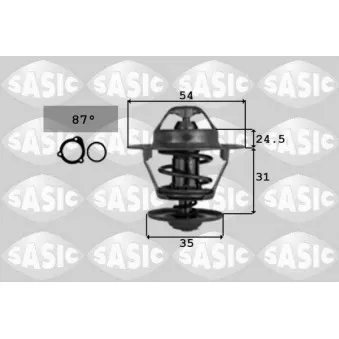 Thermostat d'eau SASIC OEM BSG 90-125-003