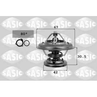 Thermostat d'eau SASIC 9000369 pour MERCEDES-BENZ VITO 108 D 2.3 - 79cv