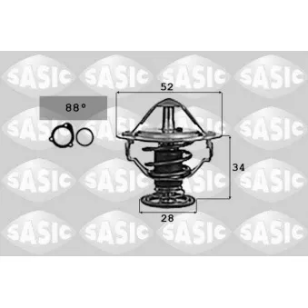 Thermostat d'eau SASIC OEM 58116
