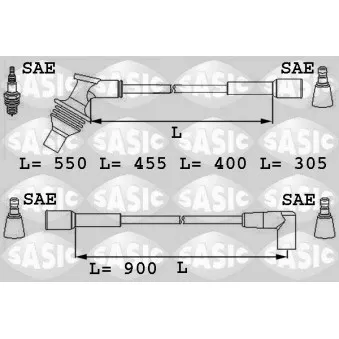 Kit de câbles d'allumage SASIC OEM 4474
