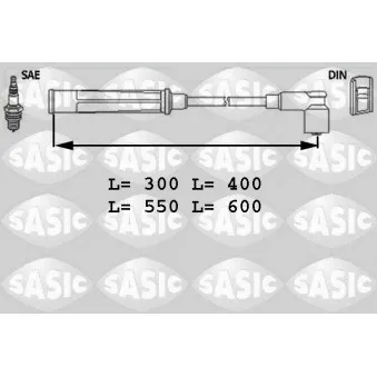 Kit de câbles d'allumage SASIC OEM 941095780616