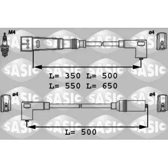 Kit de câbles d'allumage SASIC OEM 032905041