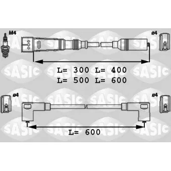 Kit de câbles d'allumage SASIC OEM 803998031