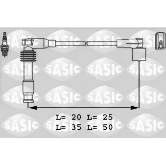 Kit de câbles d'allumage SASIC OEM 1612598