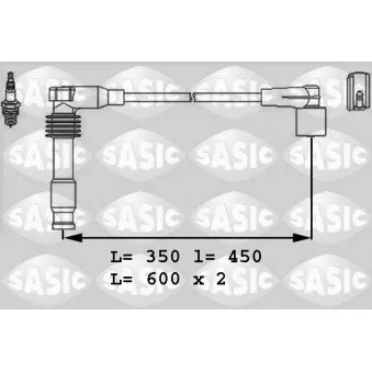 Kit de câbles d'allumage SASIC 9286027