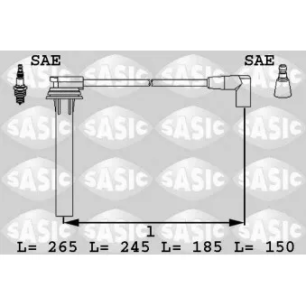 Kit de câbles d'allumage SASIC 9286029