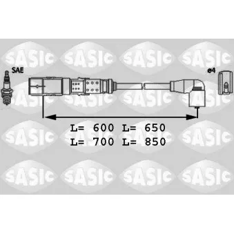 Kit de câbles d'allumage SASIC OEM 030905409B