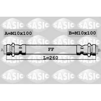 Flexible de frein SASIC OEM bsg 70-730-018