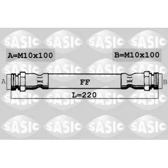 Flexible de frein SASIC OEM 195.605E.1