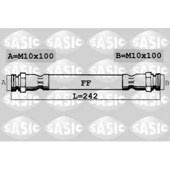 Flexible de frein SASIC OEM 7667806