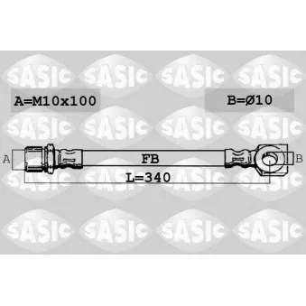 SASIC SBH6363 - Flexible de frein