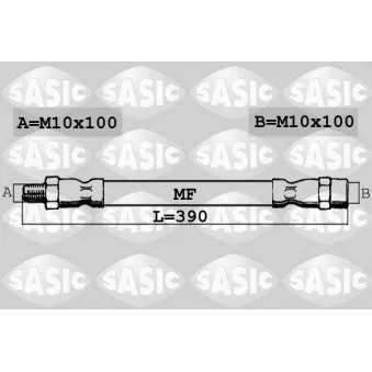 SASIC SBH6388 - Flexible de frein