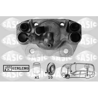 Étrier de frein avant gauche SASIC OEM 95607096