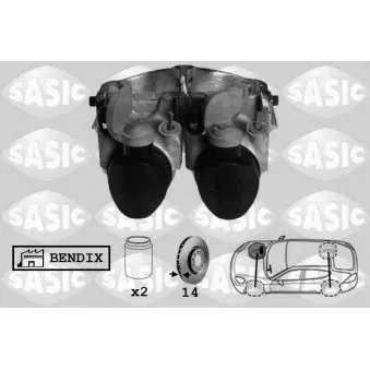 Étrier de frein avant droit SASIC OEM 440158