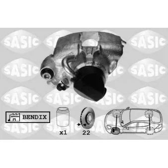 Étrier de frein avant gauche SASIC OEM 4400H1