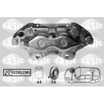 SASIC SCA4031 - Étrier de frein avant droit