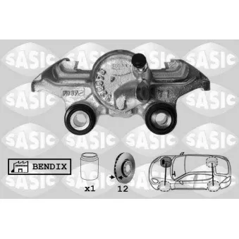 Étrier de frein avant droit SASIC OEM 7701202986