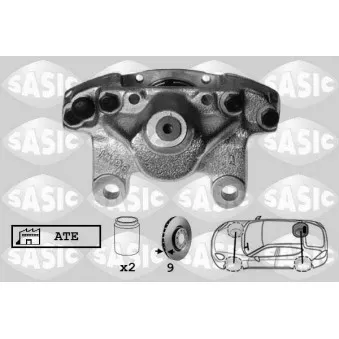 SASIC SCA6013 - Étrier de frein arrière droit