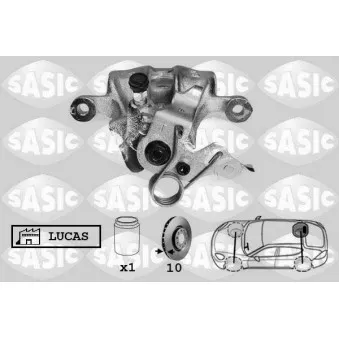 SASIC SCA6589 - Étrier de frein arrière droit