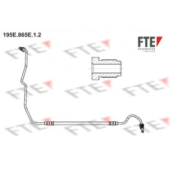 Flexible de frein FTE 195E.865E.1.2 pour RENAULT MEGANE 1.5 DCI - 90cv