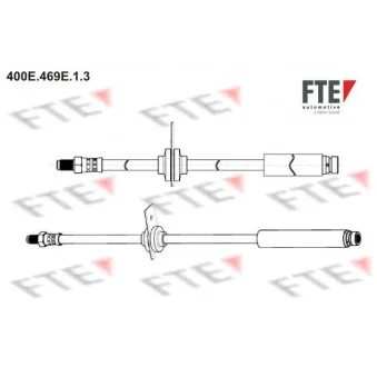 Flexible de frein FTE 400E.469E.1.3 pour FORD FOCUS 1.0 EcoBoost - 100cv