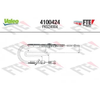 Tirette à câble, commande d'embrayage FTE 4100424