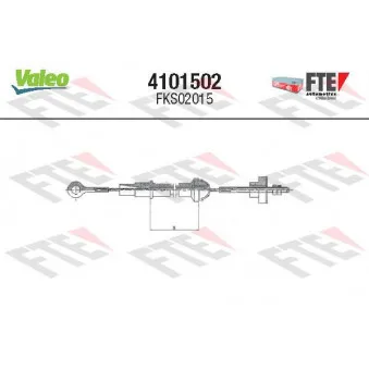 Tirette à câble, commande d'embrayage FTE 4101502 pour VOLKSWAGEN GOLF 1.6 GTI - 110cv