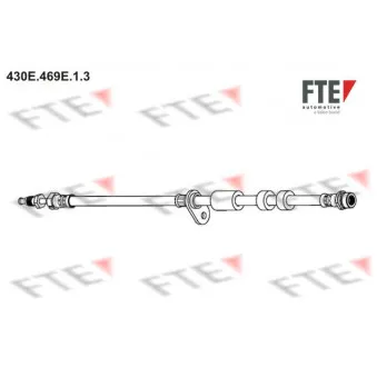 Flexible de frein FTE 430E.469E.1.3 pour FORD C-MAX 1.0 EcoBoost - 125cv