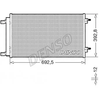 Condenseur, climatisation DENSO DCN20047 pour OPEL ASTRA 1.4 - 100cv