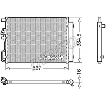 Condenseur, climatisation DENSO OEM 97606D3010