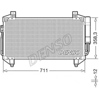 DENSO DCN45011 - Condenseur, climatisation