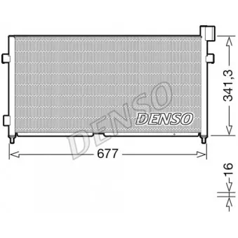 Condenseur, climatisation DENSO DCN99056 pour RENAULT TRUCKS D FM 330 - 330cv