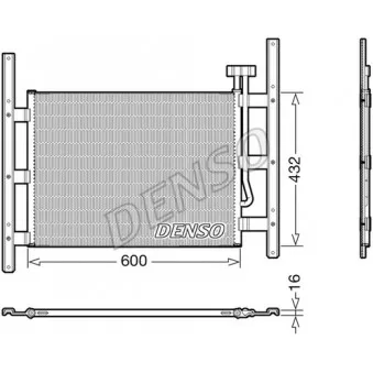 Condenseur, climatisation DENSO DCN99067 pour MAN E2000 19,360 FALK, FALK-L - 360cv